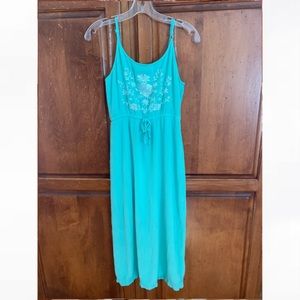 Teal maxi dress